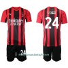 Conjunto (Camiseta+Pantalón Corto) AC Milan Simon Kjaer 24 Primera Equipación 2021/22 - Niño